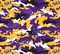 Licensed NCAA Louisiana State University Camo Fleece LSU-820 Fabric by the Yard